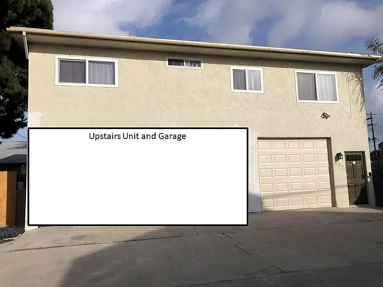Large unit, garage and off-street parking.