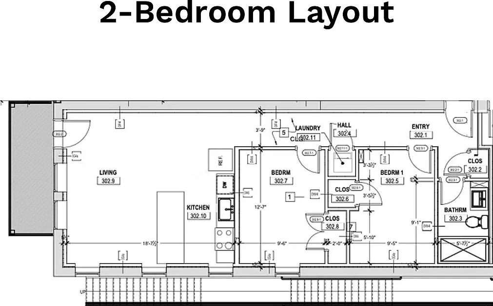 2 bed, 1050 sqft, $2,000 — Photo 3