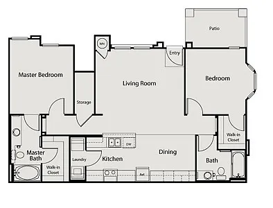 Floor plan 2BD