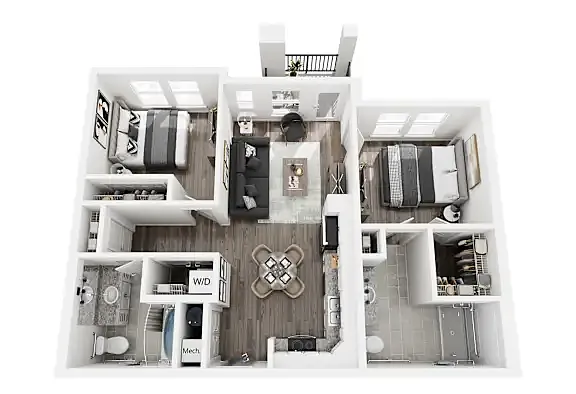 Floor plan 2 bedroom