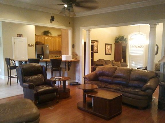 Living room and kitchen