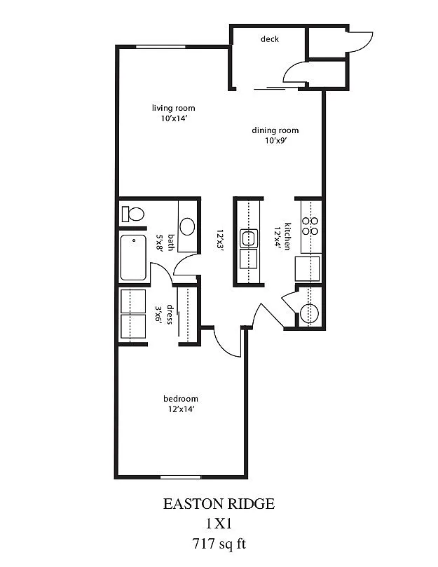 Floor plan 1 Bedroom