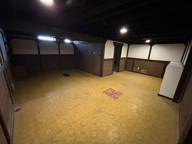 Finished section of basement