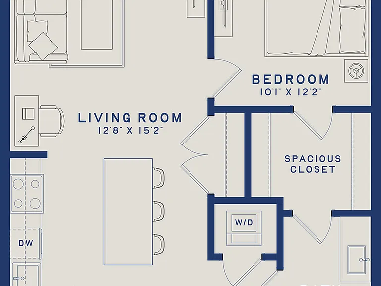 A10 | 1x1 | 730 sq ft A10 | 1x1 | 730 sq ft