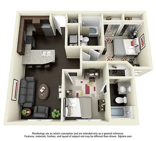 Floor plan 2X2