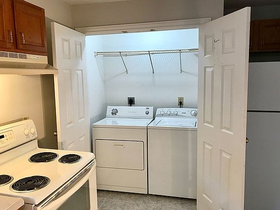 Washer, dryer in each apt.