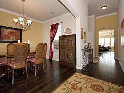 Entry with hand scraped hardwood floors