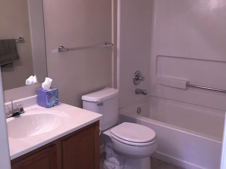 2nd bathroom, has large linen closet
