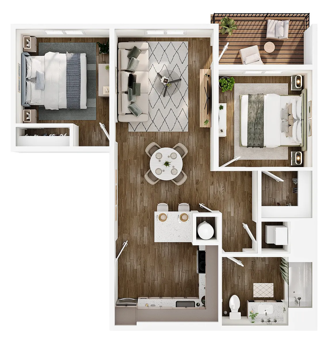 Floor plan 2X1 E