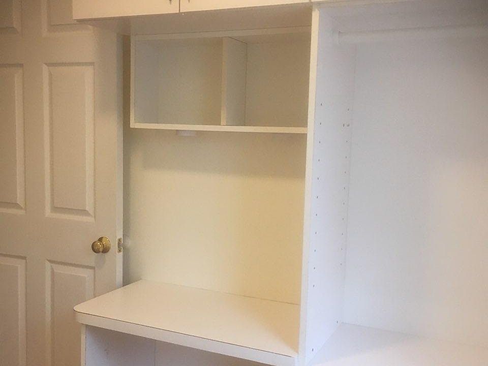 built in closet and desk