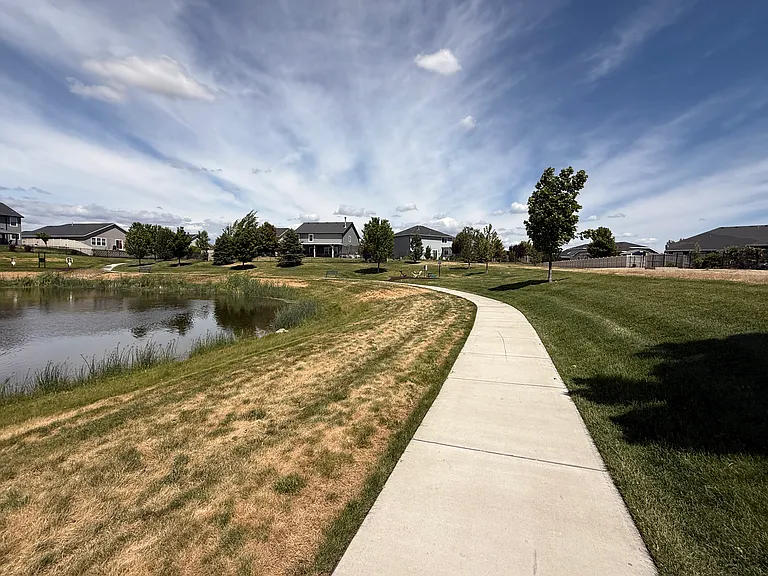 HOA Walking path around Community Pond