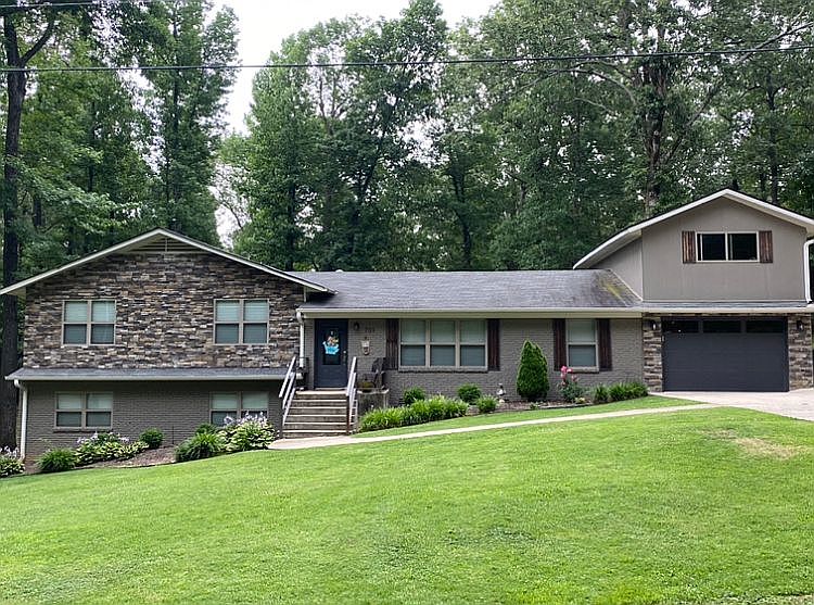 Split-level ranch-style home
