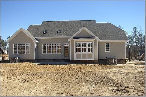 Rear Elevation (before landscaping)