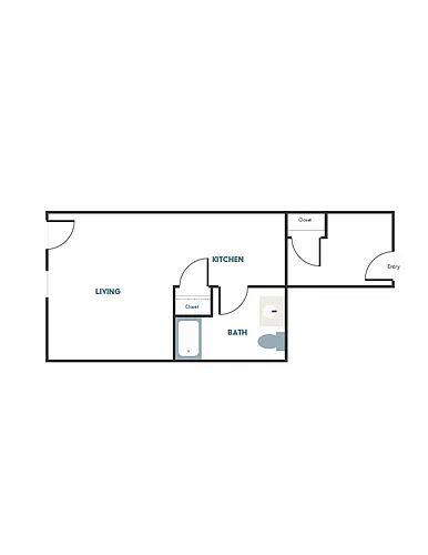 Floor plan Studio A6