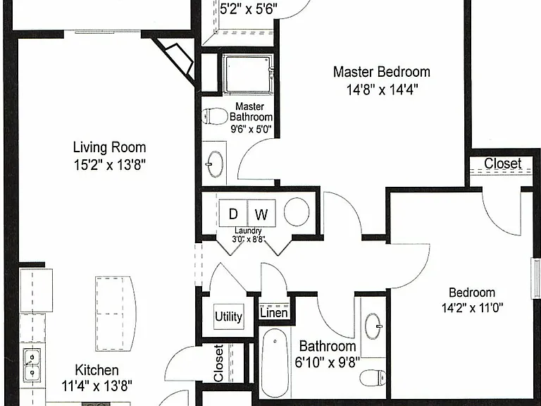 2 Bedroom Corner
