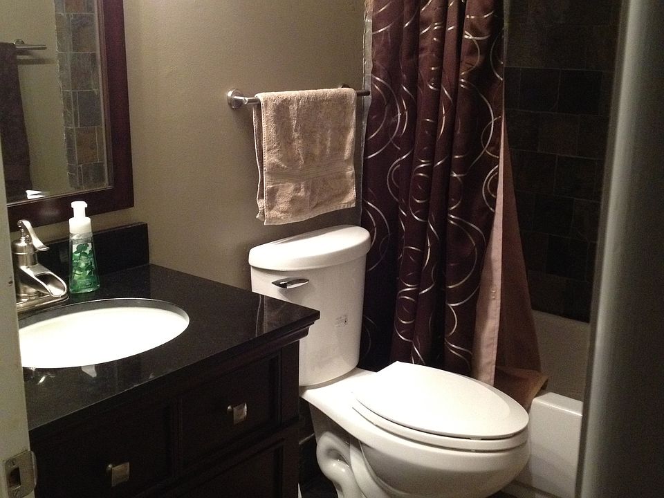 Natural slate bathroom