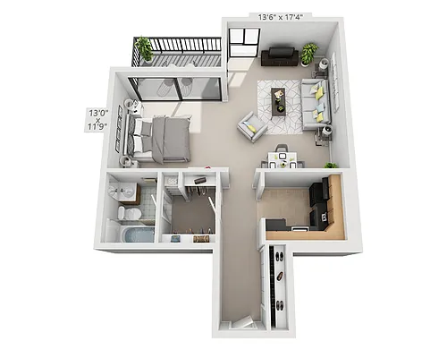 Floor plan Tower (Efficiency)