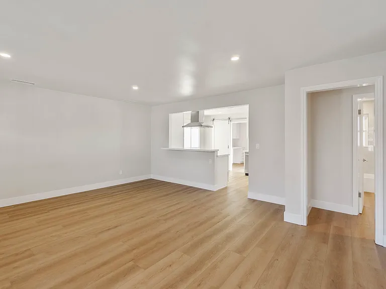 Oversized great room and dining space directly off of the kitchen