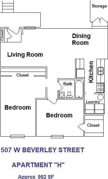2nd image of 507 W Beverley St #H