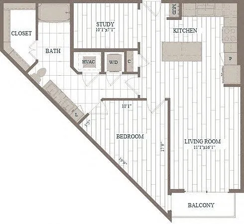 Floor plan Radio City - A20