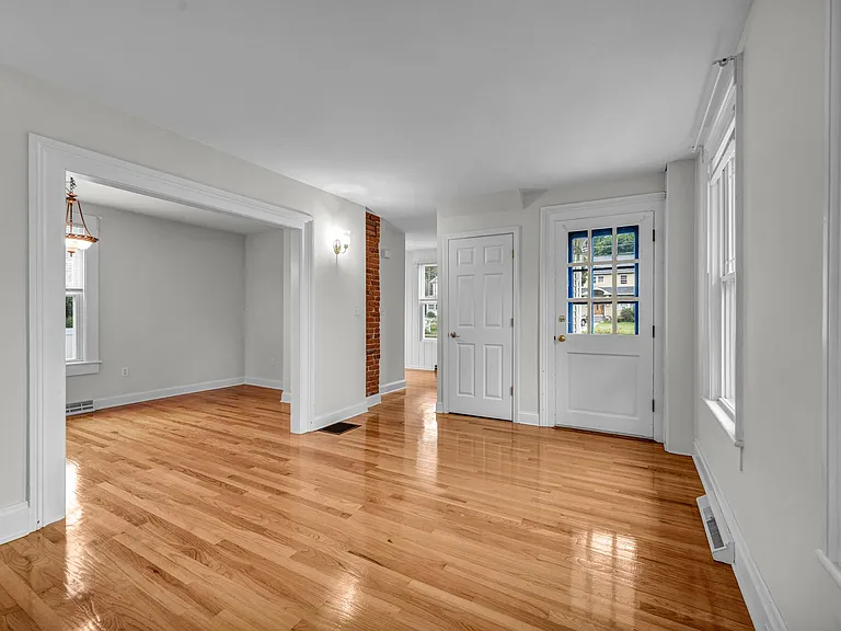 Living area all hardwood floors throughout.