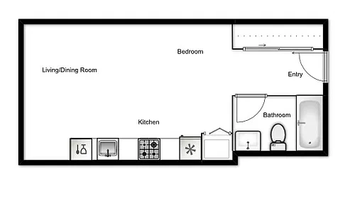 Floor plan Bachelor J