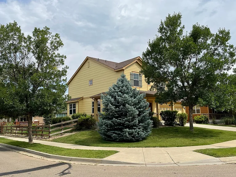 The house is in a corner lot