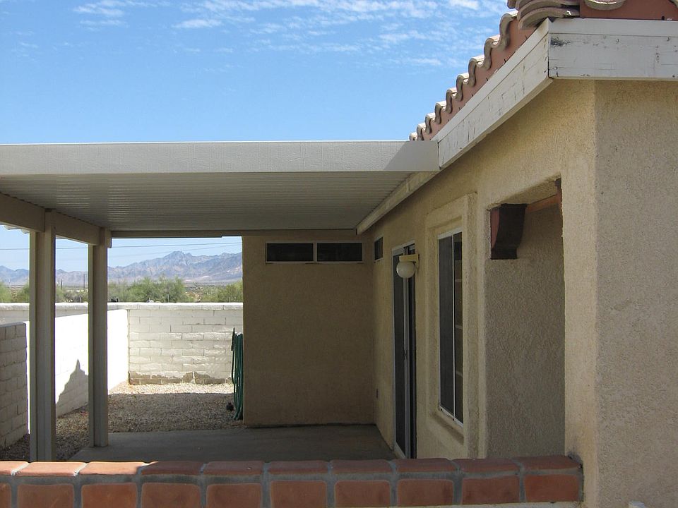 shaded patio