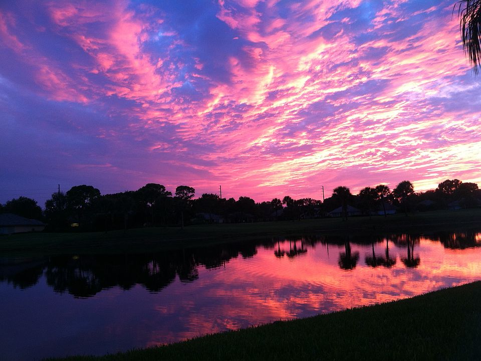 Sunset on the patio