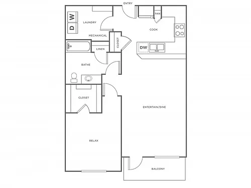 Floor plan A3 - Renovated