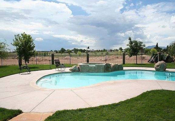 Your Pool Off of the Back Patio