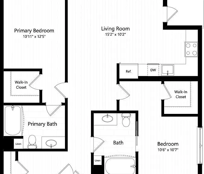 2-B2 floor plan The Charlie Mar Vista