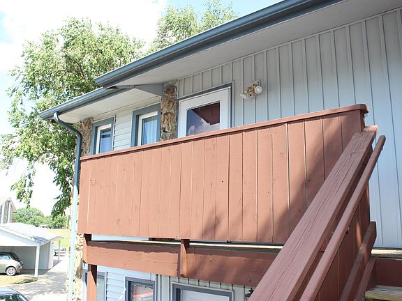 Newly re-stained deck.