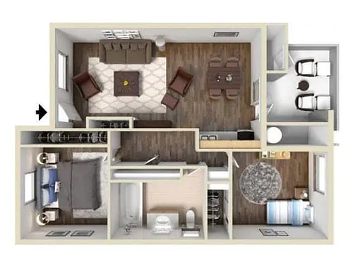 Floor plan 2/1