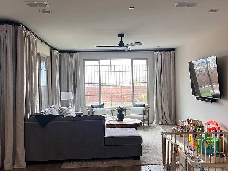 Living room facing West