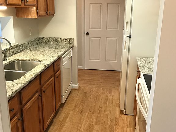 Granite counter tops with wood flooring