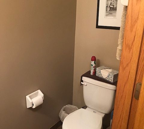 1/2 bath on main floor.