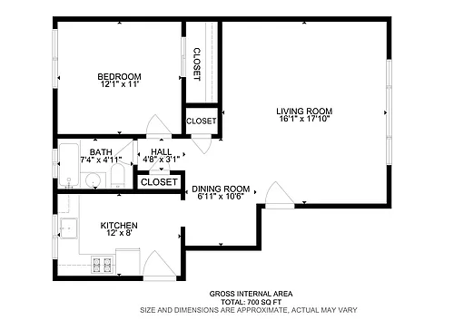 Floor plan One Bedroom