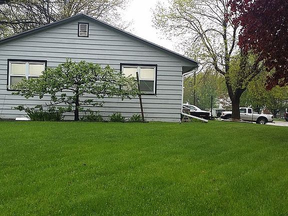 east side of house