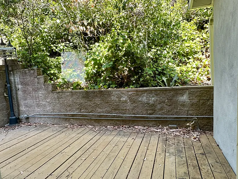 Private deck.