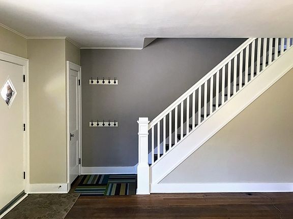 Entry door and closet