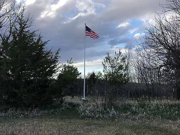 Old glory on 40ft. pole