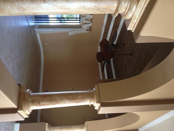Loggia overlooks Grand room