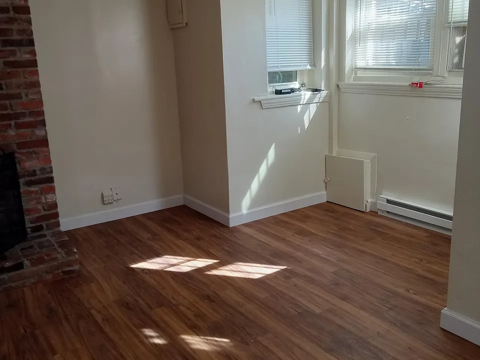 Living room with flexible space