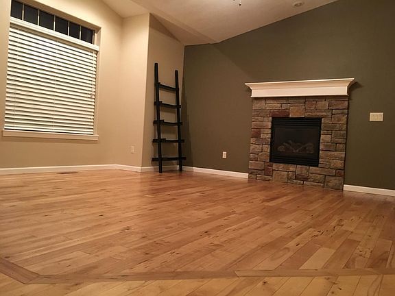 Gas Fireplace and Quality Window Treatments