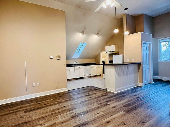 Hardwood flooring, naturally well-lit