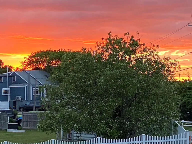 Sunset from the Street Porch