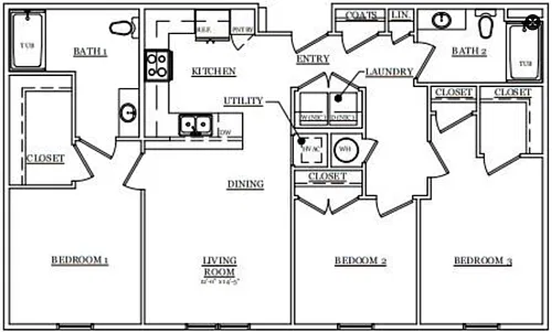 Floor plan 3 Bedroom