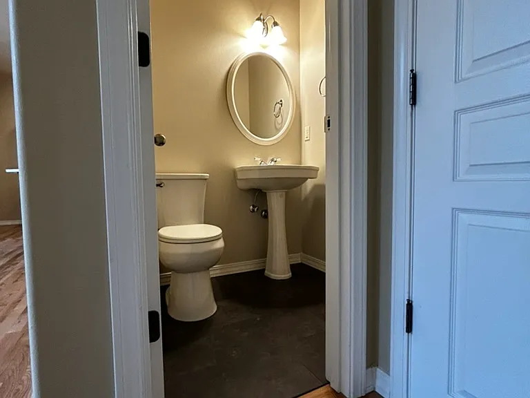 Downstairs half bath