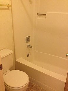 Bath tub shower in its own room